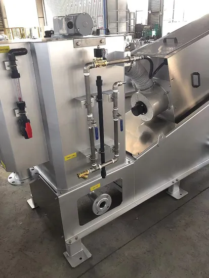 Screw Press Sludge Dewatering Machine for Wastewater